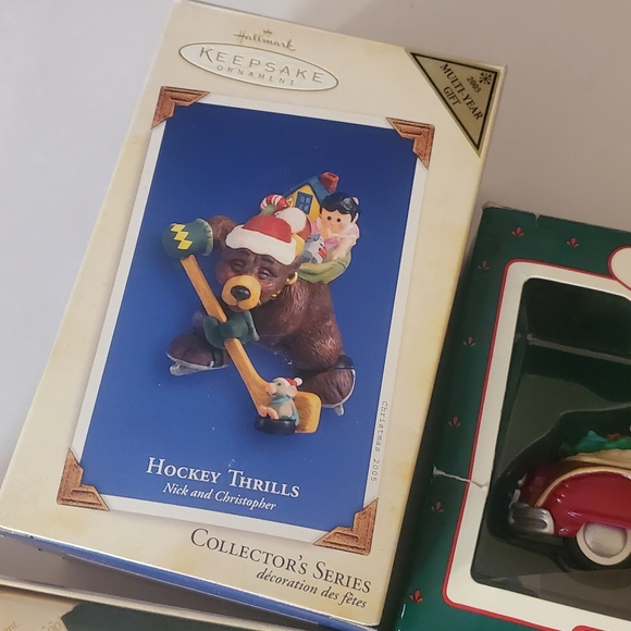 Hallmark Christmas Ornaments - Cars - Roadmaster, Santa Car  , fire eng LOT Of 6 - Picture 5 of 8